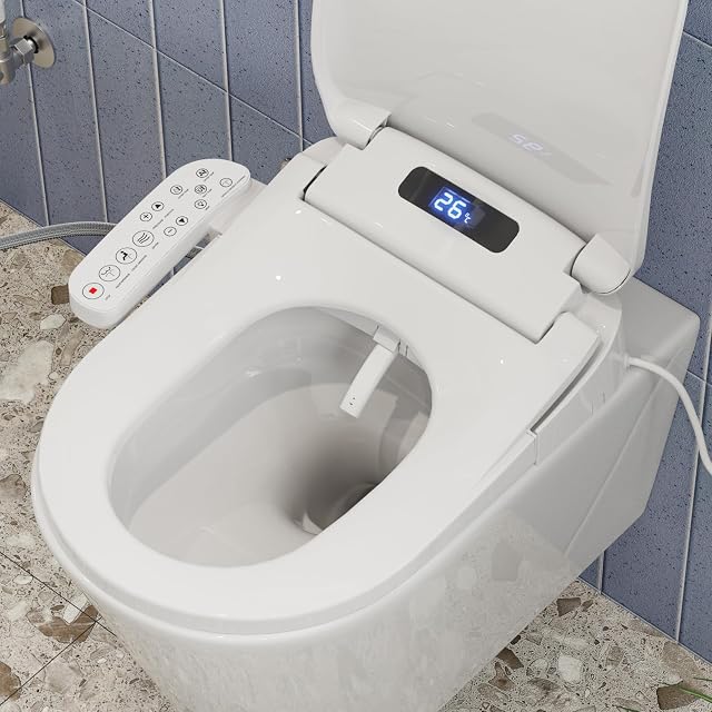 Sedile WC bidet elettrico smart HOROW con pannello di comando laterale