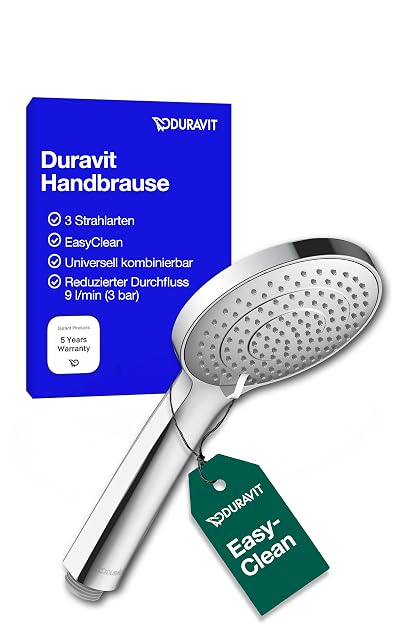 Doccetta cromata Duravit Universal a tre getti