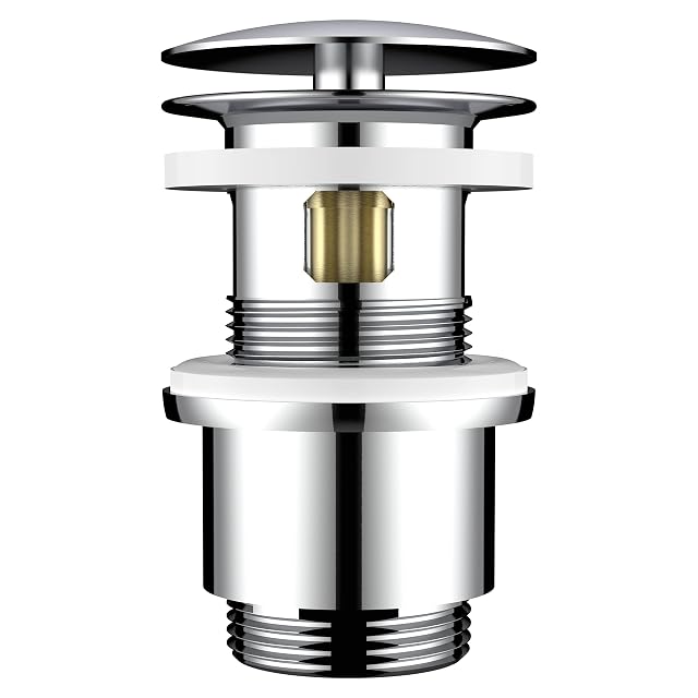 Piletta da lavabo a click in ottone cromato VARIOSAN