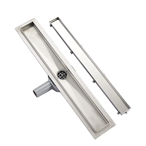 Canalina doccia piastrellabile 2 in 1 in acciaio inox Plumbsys da 90 cm