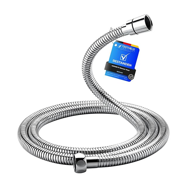 Flessibile doccia in acciaio inox cromato Ibergrif, 1,7 metri