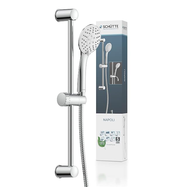 Set asta doccia cromato Schütte Napoli con doccetta