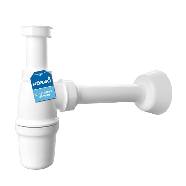 Sifone da lavabo salvaspazio in plastica bianca kör4u